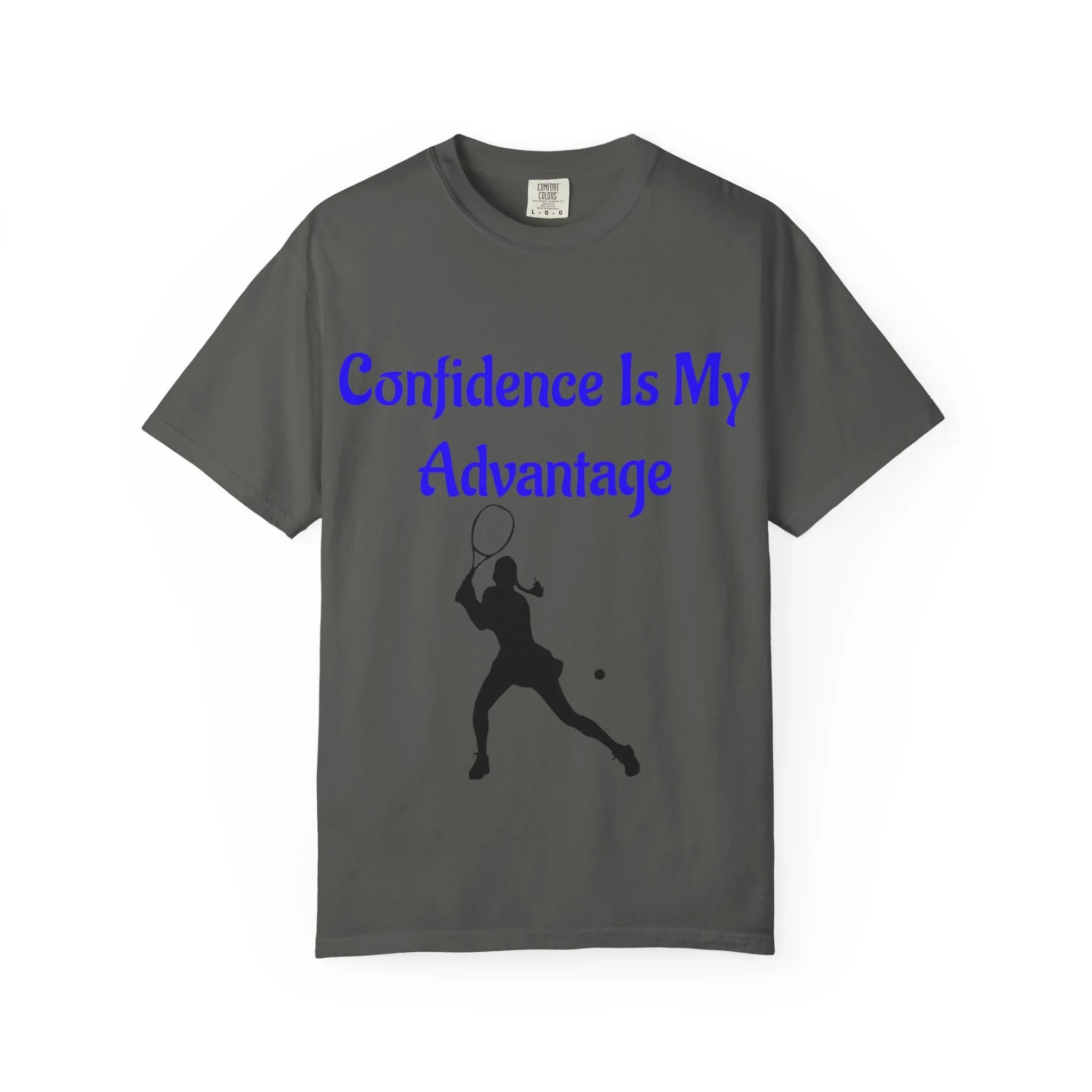 Confidence Is My Advantage Tennis Player T-Shirt | Tennis Quote Tee - 250 USA Celebration