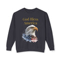 God Bless America Eagle Sweatshirt — Patriotic Crewneck for 4th of July & Veterans Day