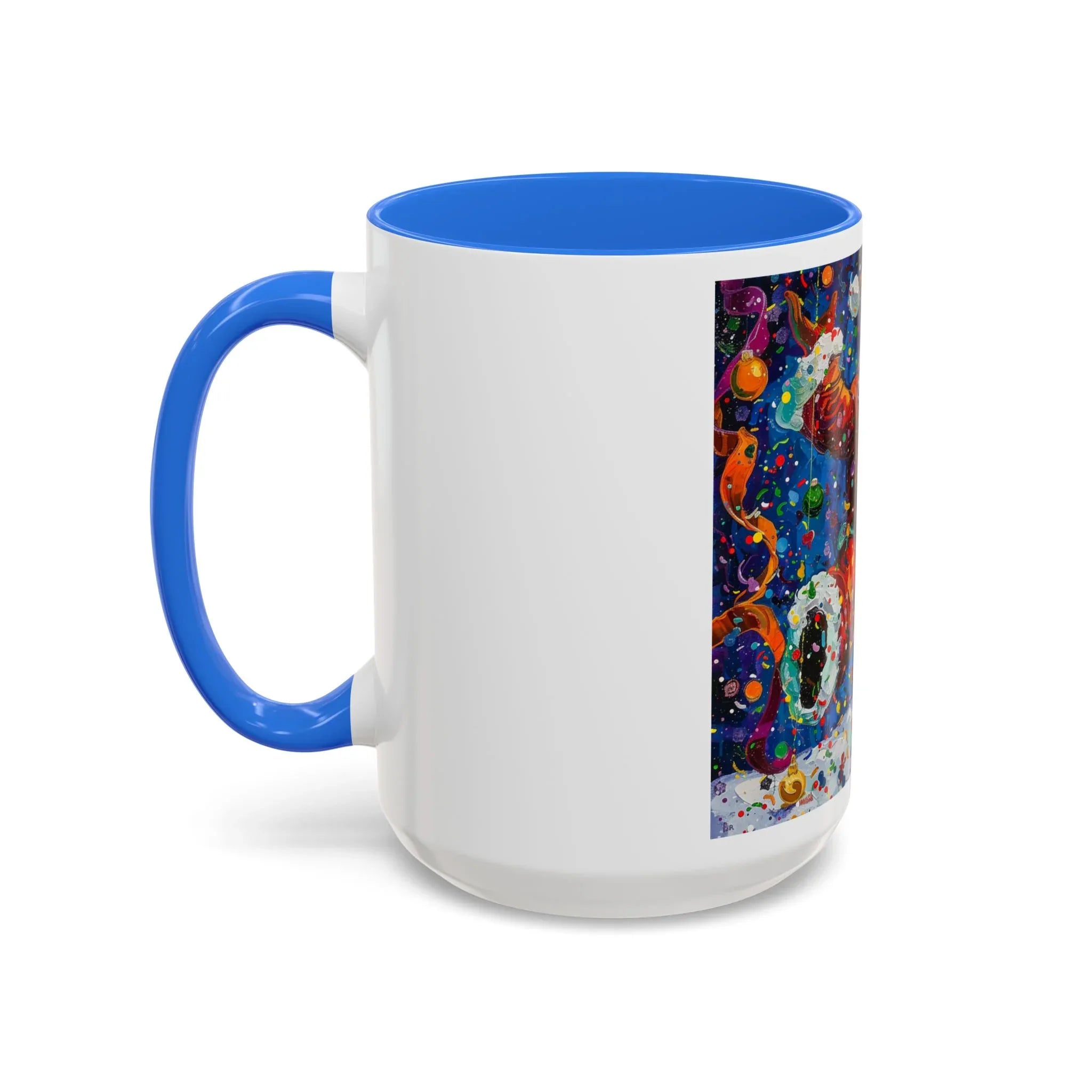 Colorful Mugs (11oz, 15oz) Santa Claus Coffee Cup, Santa Claus Coffee Mug - 250 USA Celebration