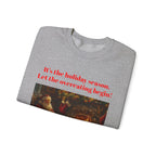 Christmas Santa Claus Crewneck Sweatshirt, Holiday Fireplace Design, Festive Xmas Sweatshirt, Colorful Winter Jumper, Unique Christmas Gift - 250 USA Celebration