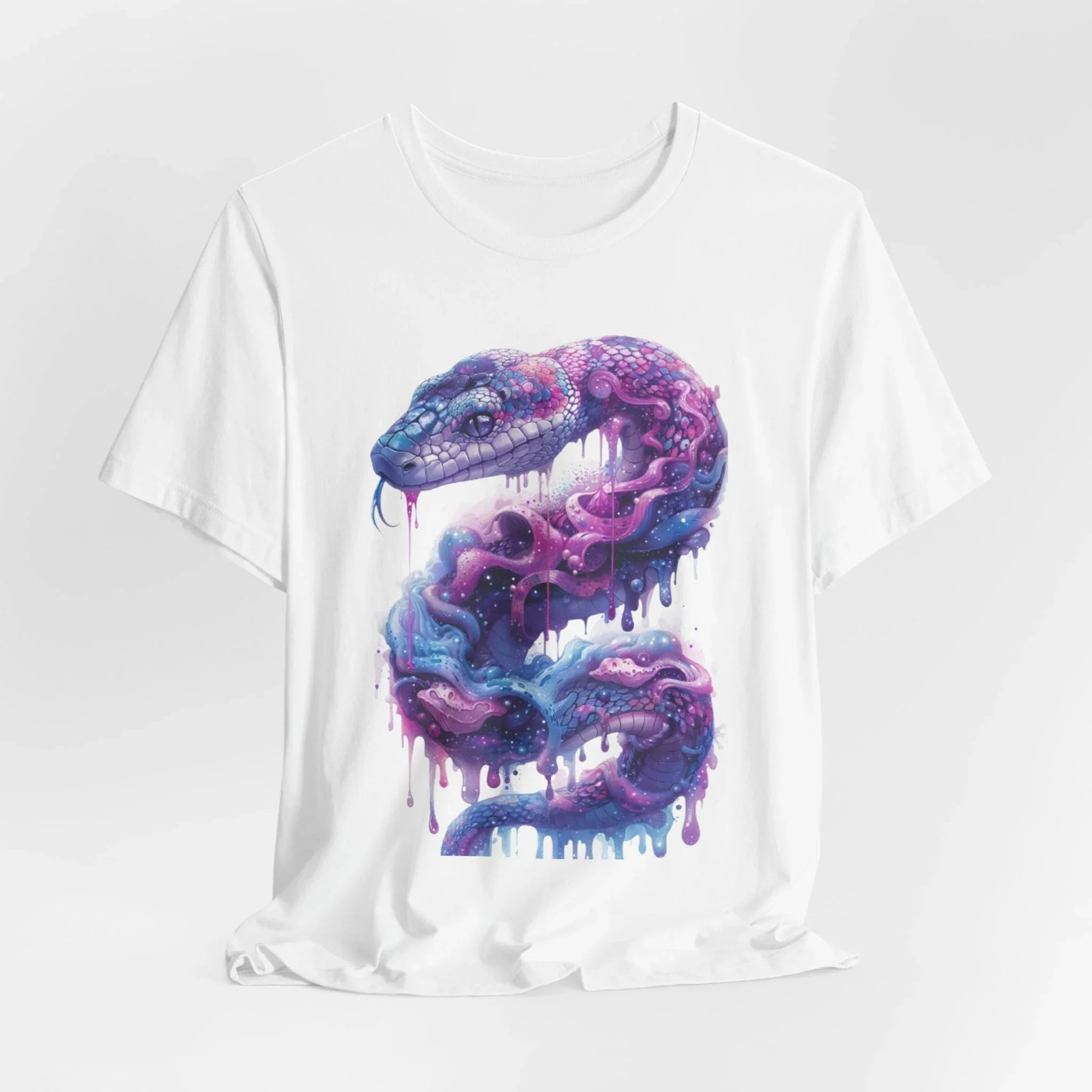 Psychedelic Rainbow Ouroboros Tee | Galaxy Fractal Mushroom Snake - 250 USA Celebration
