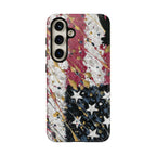 Abstract Drip American Flag Phone Case | Tough Case - 250 USA Celebration