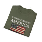 United States of America Patriotic America First T-Shirt | USA Flag - 250 USA Celebration