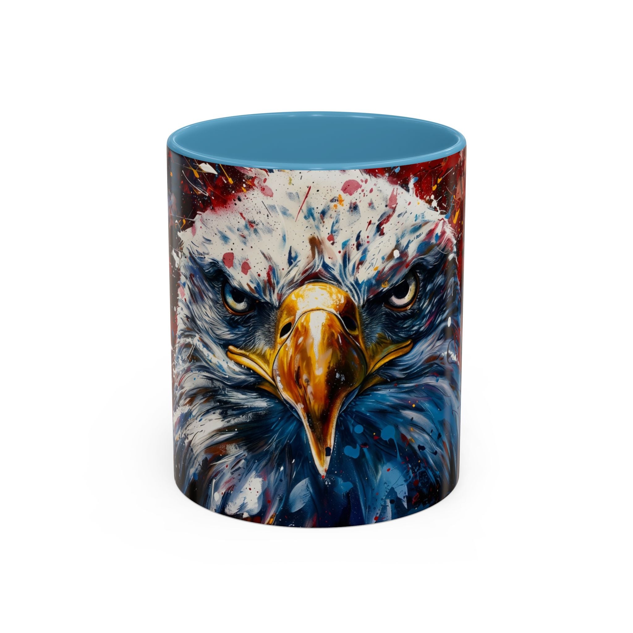 Patriotic Eagle Coffee Mug - Bold American Bald Eagle Art (11/15oz)