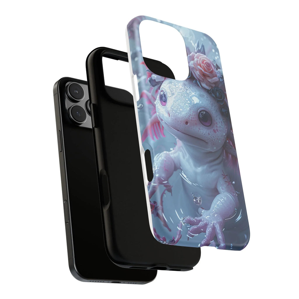 Goth Axolotls Tough Cases | Cute Creepy Axolotl Phone Case, Gloomycore Aesthetic - 250 USA Celebration