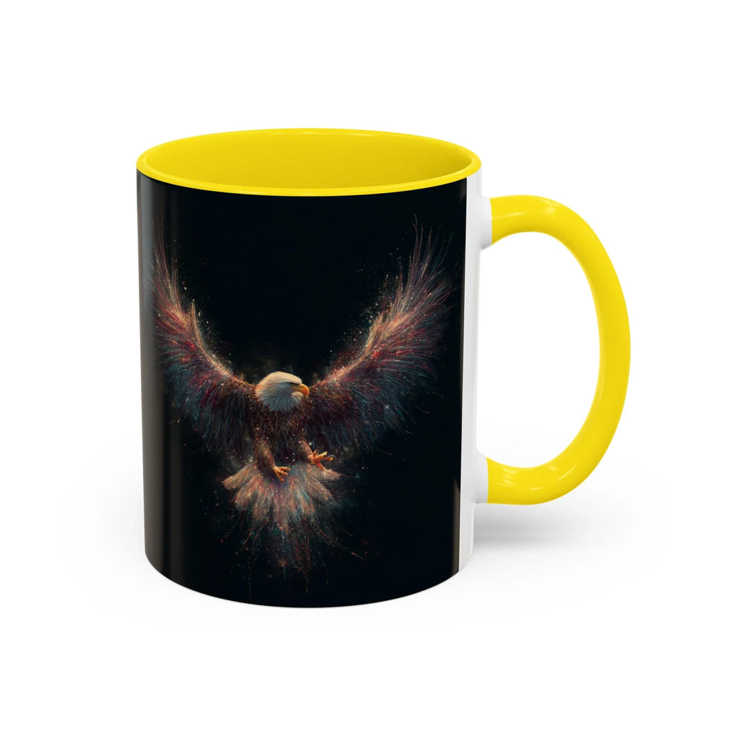 Fiery Flying Eagle Mug | Accent Coffee Mug 11oz 15oz - 250 USA Celebration