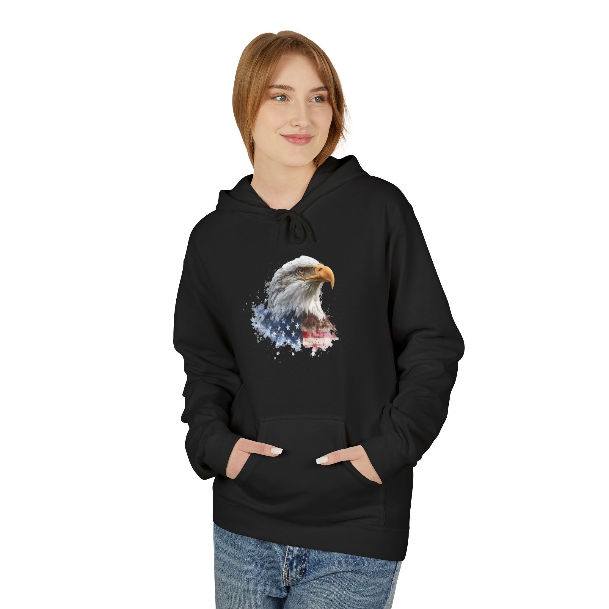 American Flag Eagle hoodie | Patriotic Bald Eagle design