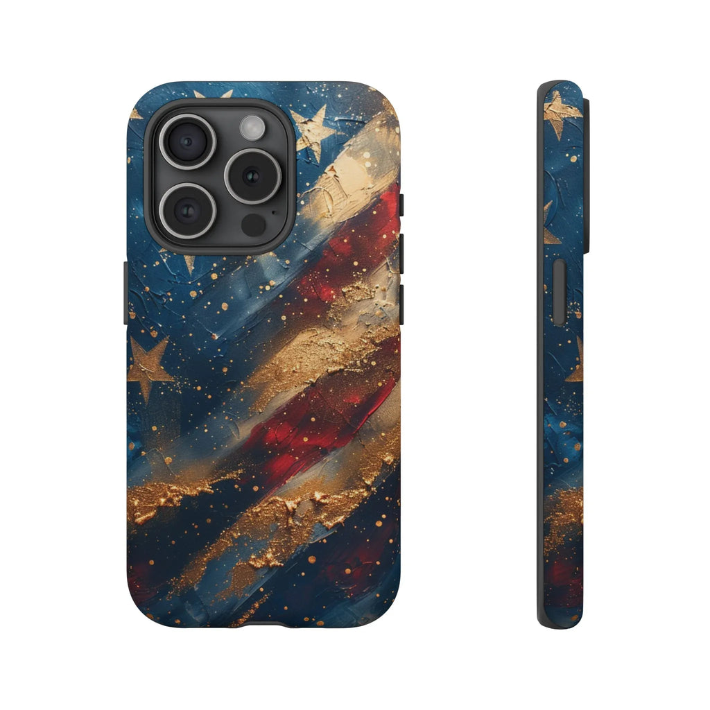 Patriotic Phone Case, Tough Cases with American Flag Design, Stylish Phone Accessories, USA Pride Gift, Durable Cases for All Occasions - 250 USA Celebration