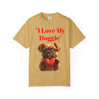Cute French Bulldog Puppy Holding Red Heart T-shirt | Dog Lover Cartoon - 250 USA Celebration