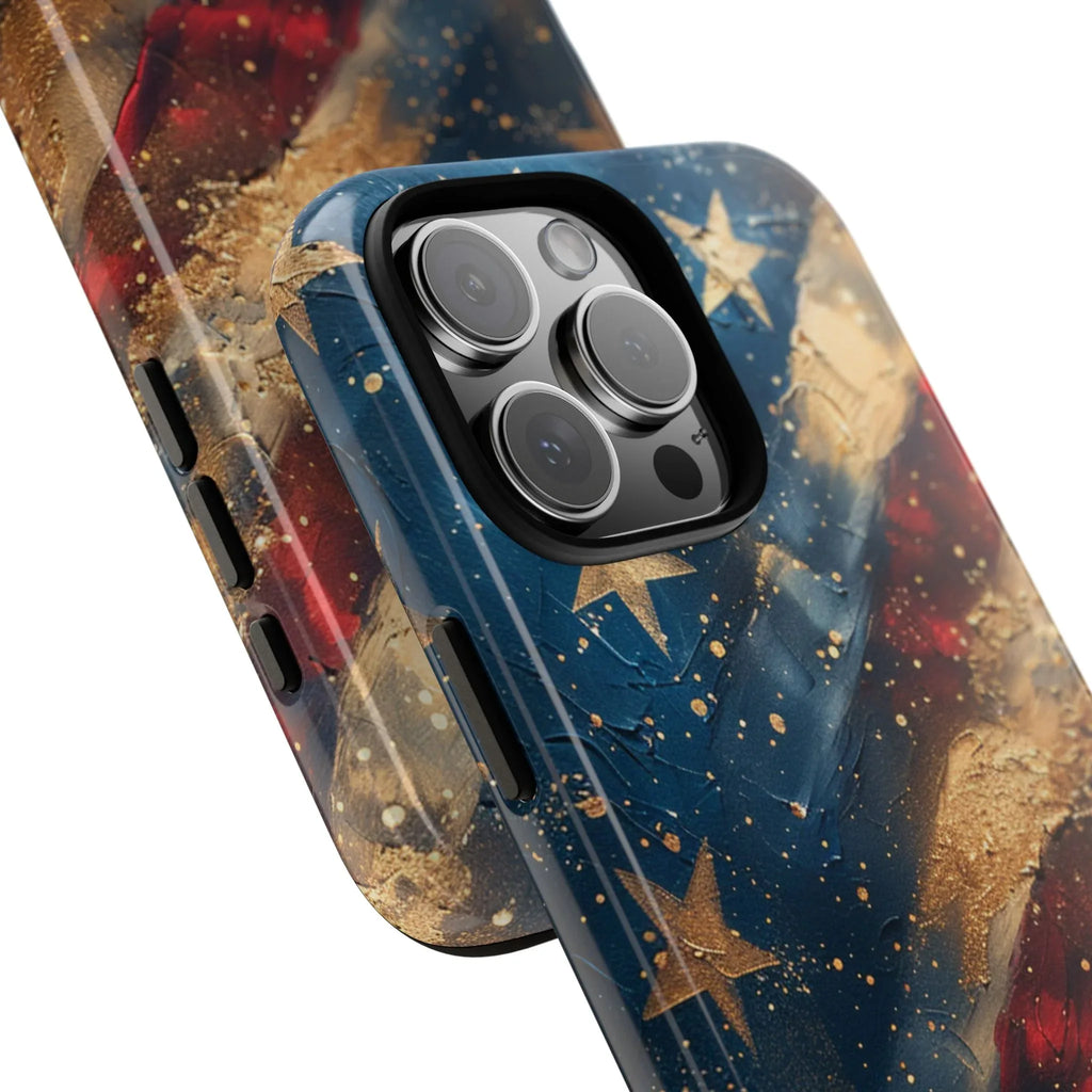 Patriotic Phone Case, Tough Cases with American Flag Design, Stylish Phone Accessories, USA Pride Gift, Durable Cases for All Occasions - 250 USA Celebration