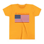All American Teen Youth Tee - Patriotic American Flag Shirt for Teens