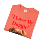 Cute French Bulldog Puppy Holding Red Heart T-shirt | Dog Lover Cartoon - 250 USA Celebration