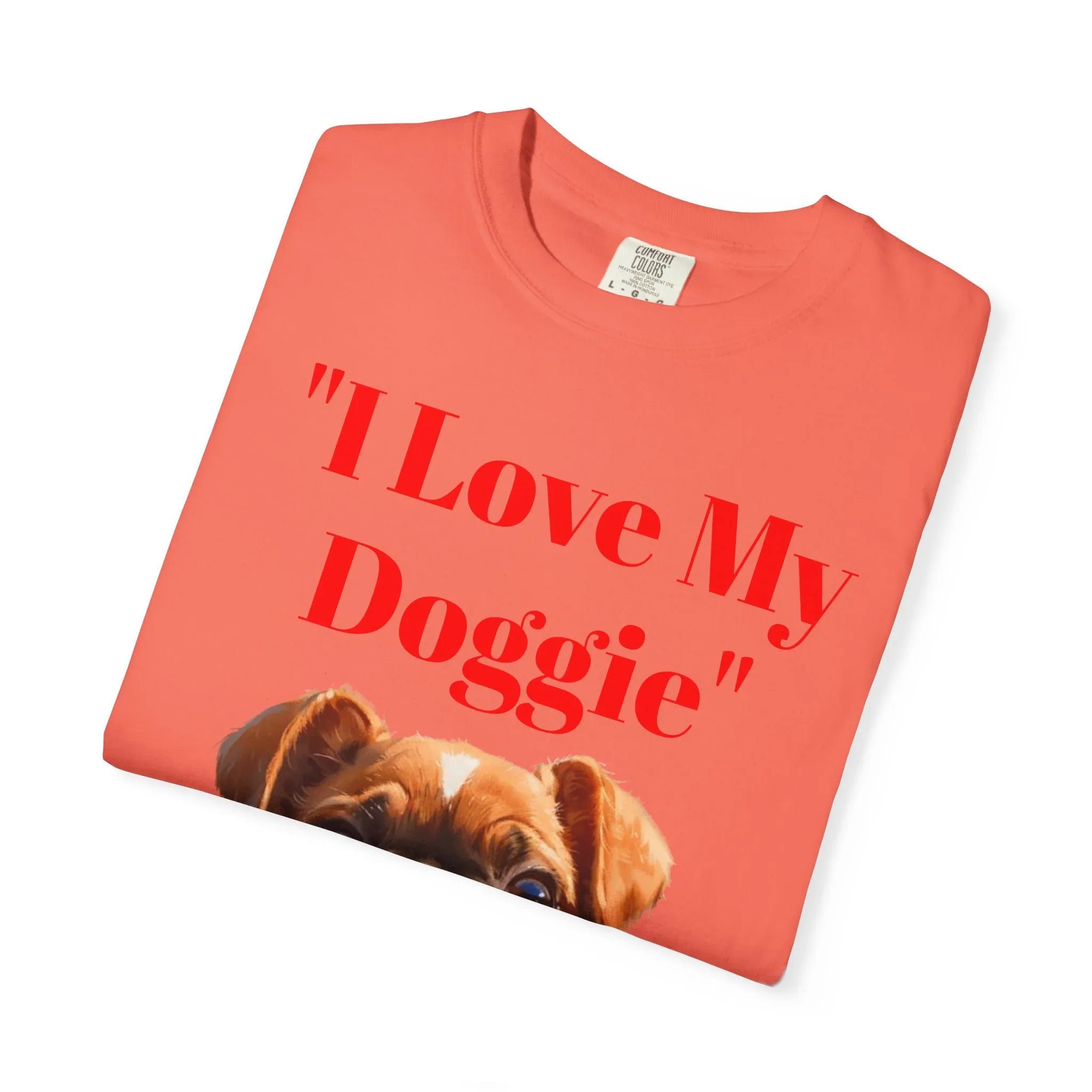 Cute French Bulldog Puppy Holding Red Heart T-shirt | Dog Lover Cartoon - 250 USA Celebration