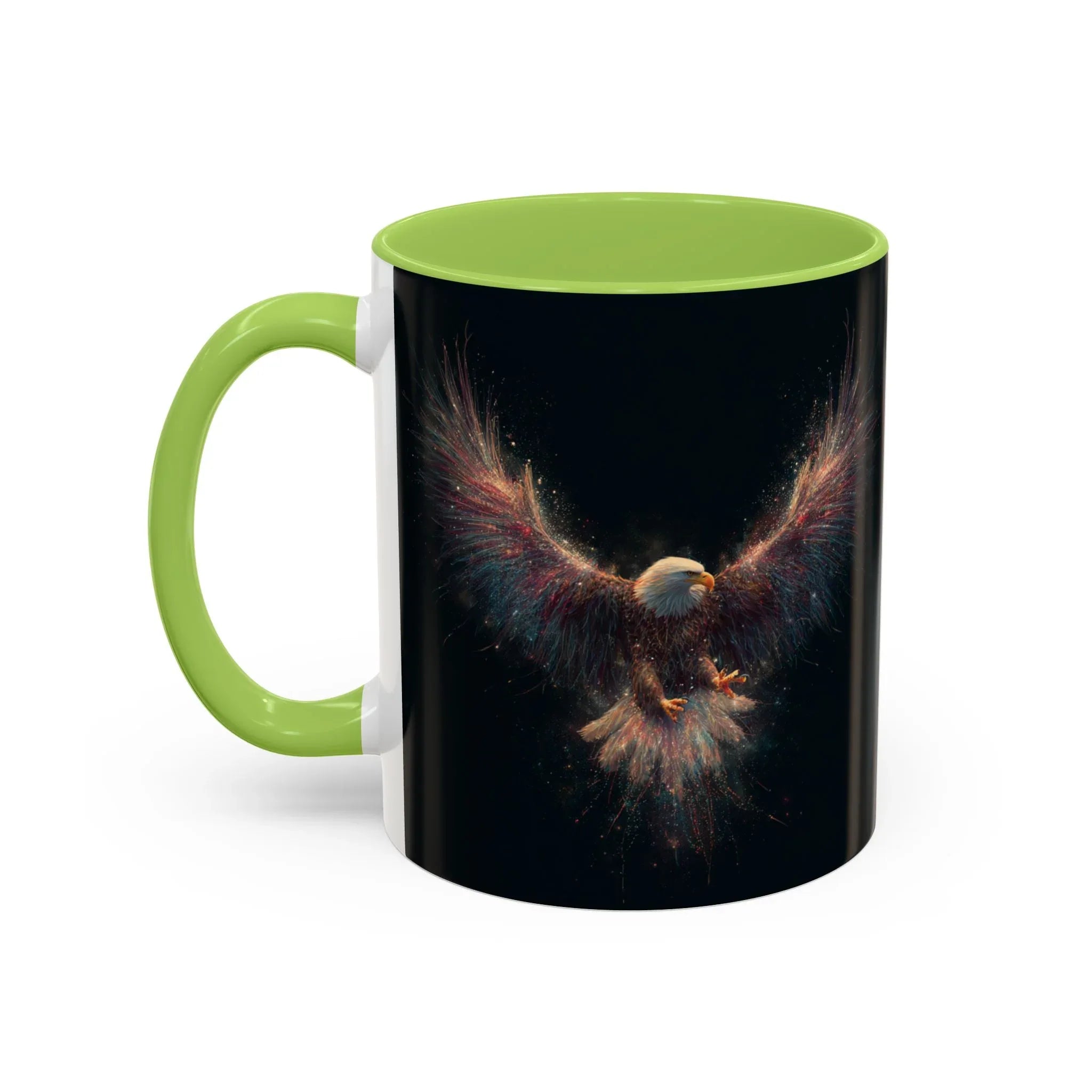 Fiery Flying Eagle Mug | Accent Coffee Mug 11oz 15oz - 250 USA Celebration