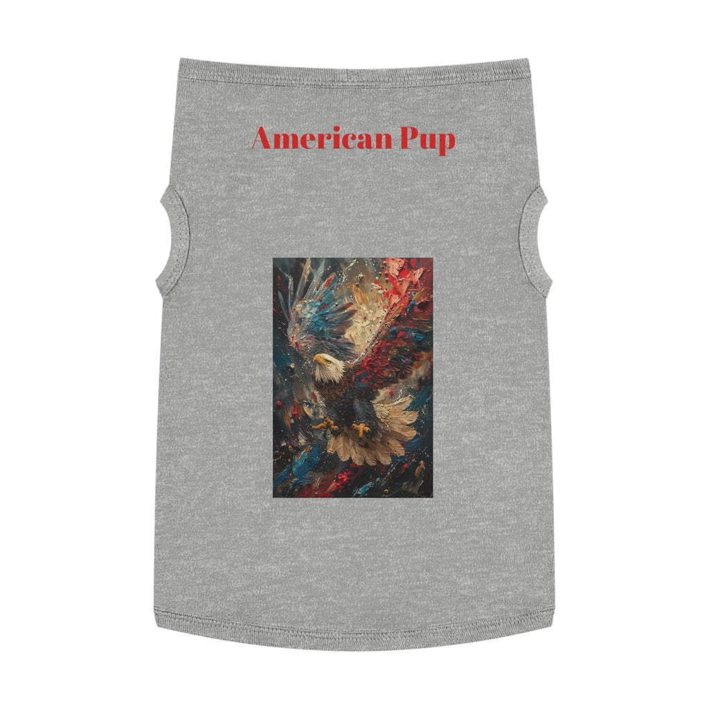 Patriotic Pup Pet Tank Top | American Eagle Art, Red White Blue - 250 USA Celebration