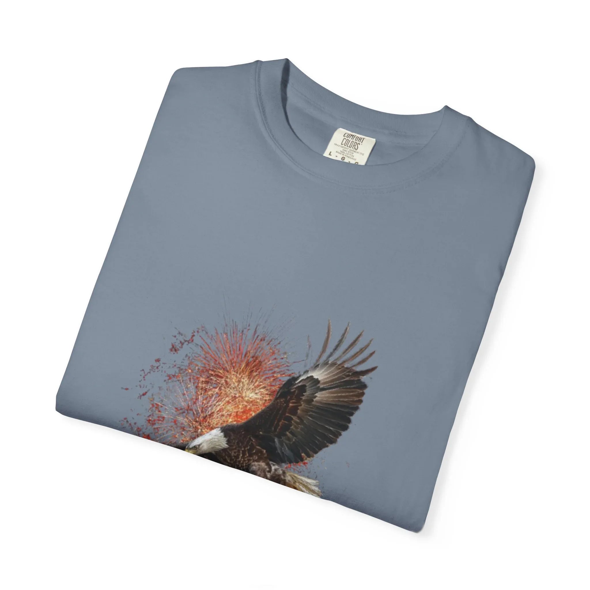 Eagle Illustration Happy Birthday America 250 T-Shirt | Patriotic Bald Eagle Tee - 250 USA Celebration