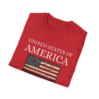 United States of America Patriotic America First T-Shirt | USA Flag - 250 USA Celebration