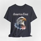 America First Eagle T-Shirt – Patriotic Bald Eagle Tee