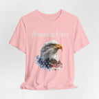 America First Eagle T-Shirt – Patriotic Bald Eagle Tee