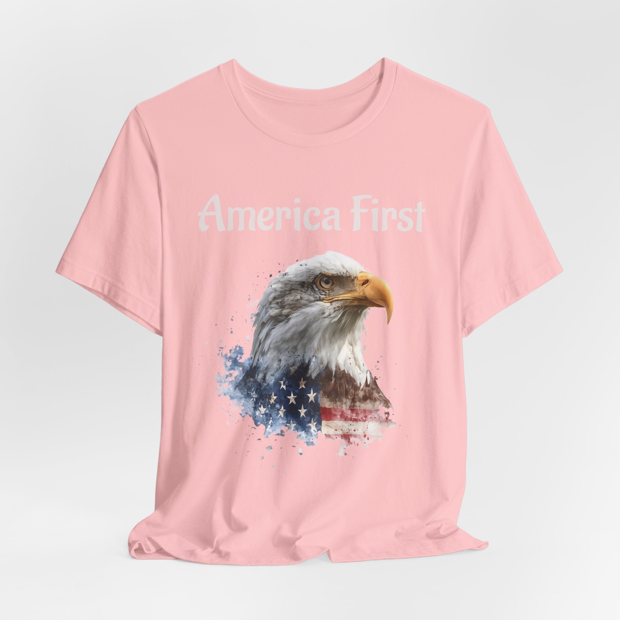 America First Eagle T-Shirt – Patriotic Bald Eagle Tee