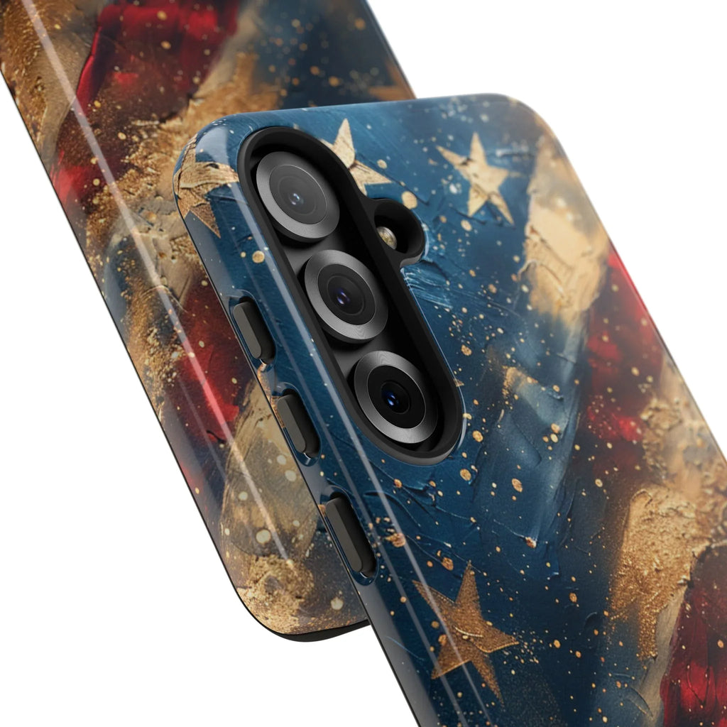 Patriotic Phone Case, Tough Cases with American Flag Design, Stylish Phone Accessories, USA Pride Gift, Durable Cases for All Occasions - 250 USA Celebration