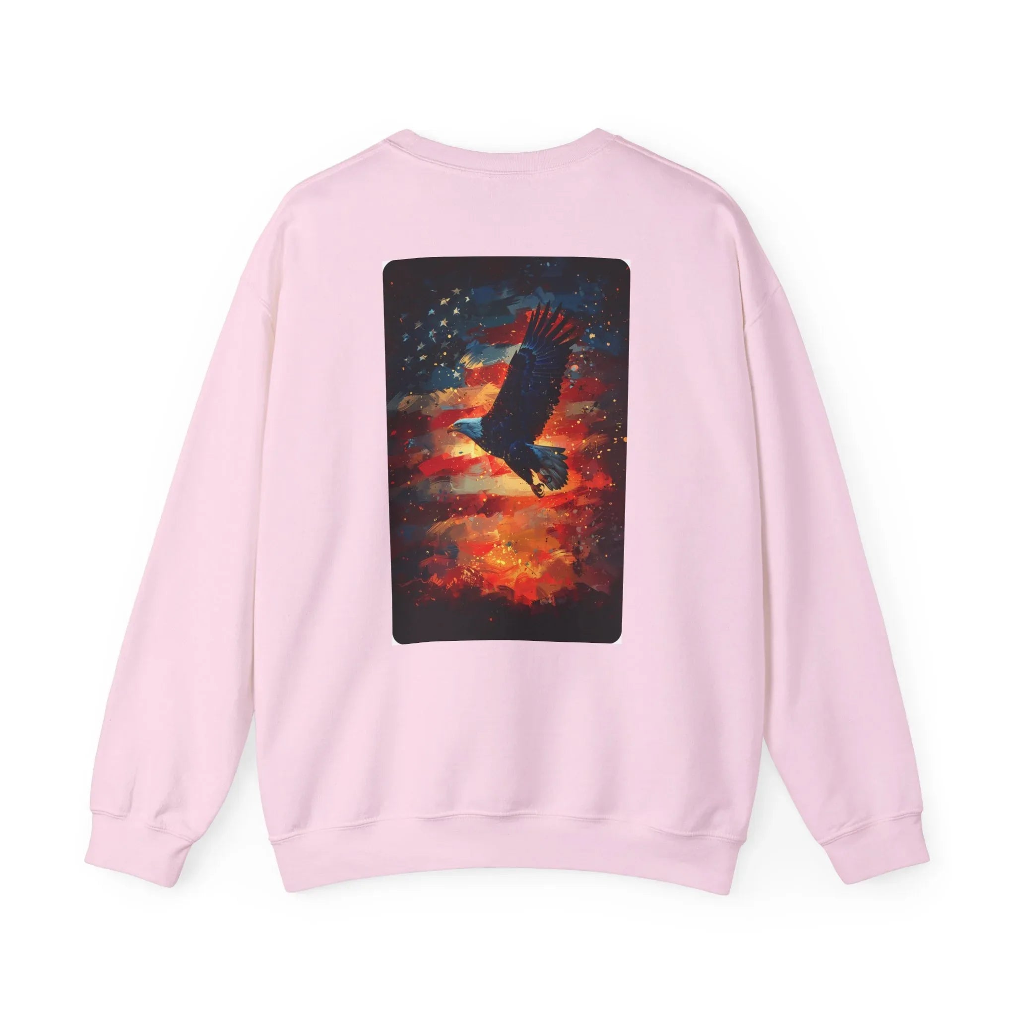 Patriotic American Crewneck Sweatshirt, USA Graphic Tees, Flag T-Shirts, Independence Apparel, Funny Patriotic Shirts, Custom American Tees - 250 USA Celebration