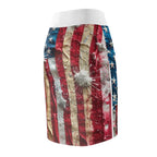 Official 2250th American Flag Pencil Skirt