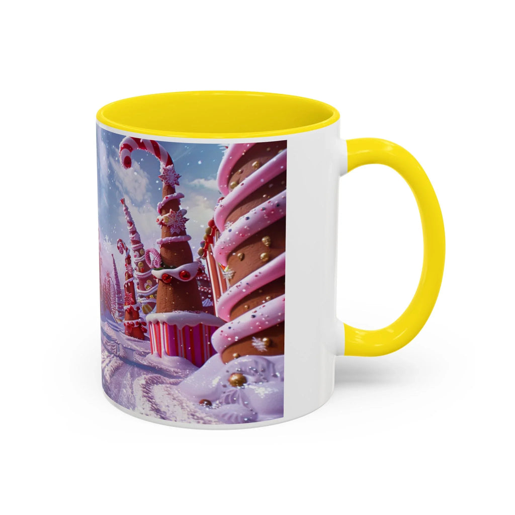 Festive Santa Candy Wonderland Mug | Holiday Santa Claus Candy Cane Forest - 250 USA Celebration