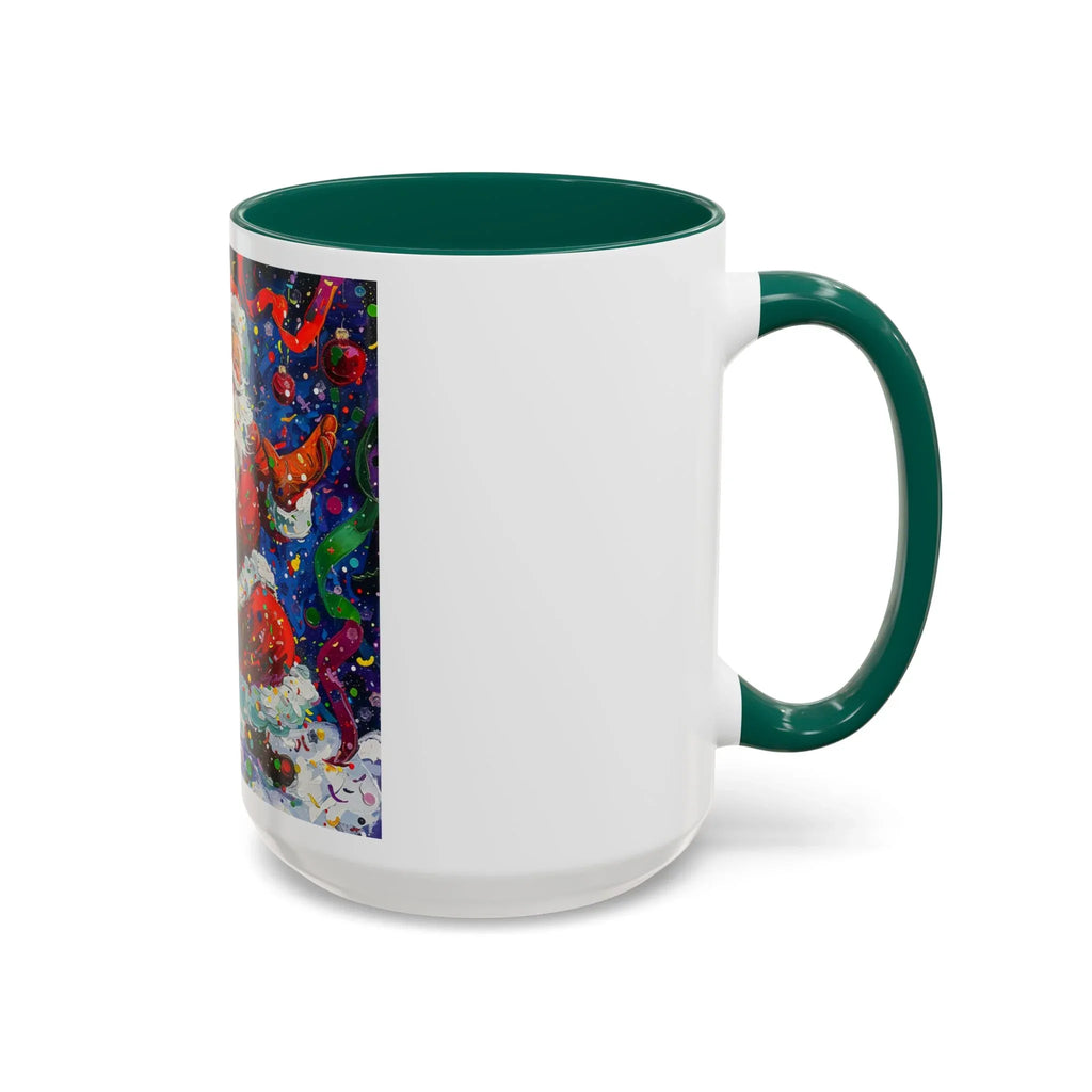 Colorful Mugs (11oz, 15oz) Santa Claus Coffee Cup, Santa Claus Coffee Mug - 250 USA Celebration