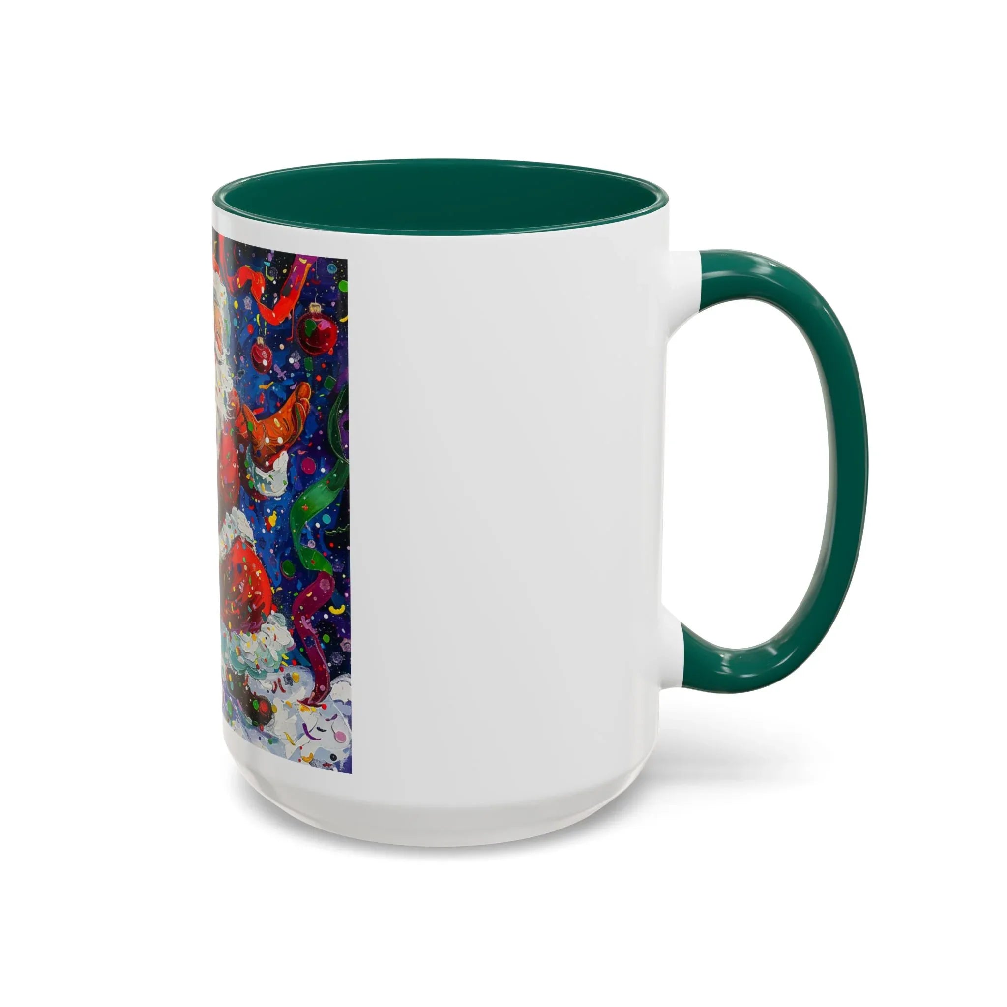 Colorful Mugs (11oz, 15oz) Santa Claus Coffee Cup, Santa Claus Coffee Mug - 250 USA Celebration