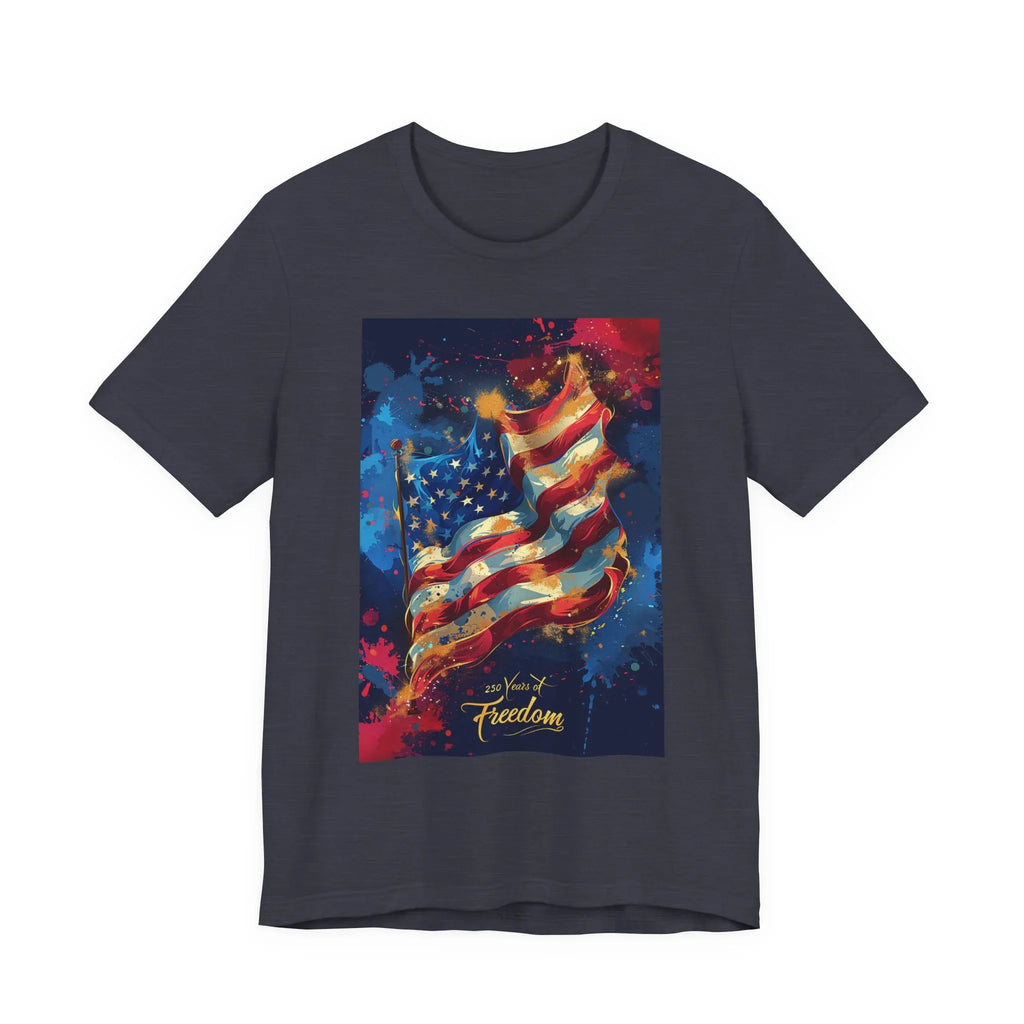 Patriotic Freedom Tee, Unisex Jersey Short Sleeve Tee, American Flag Shirt, Fourth of July Apparel, Independence Day Outfit, Gift for [...] - 250 USA Celebration