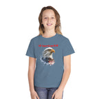 Youth T-Shirt — "All American Kid" Bald Eagle Flag Design