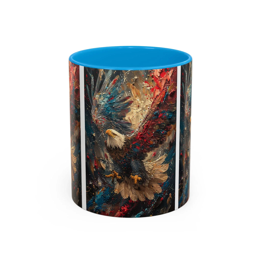 Colorful Mugs (11oz, 15oz) Patriotic Eagle Coffee Mug, American Eagle Coffee Cup - 250 USA Celebration