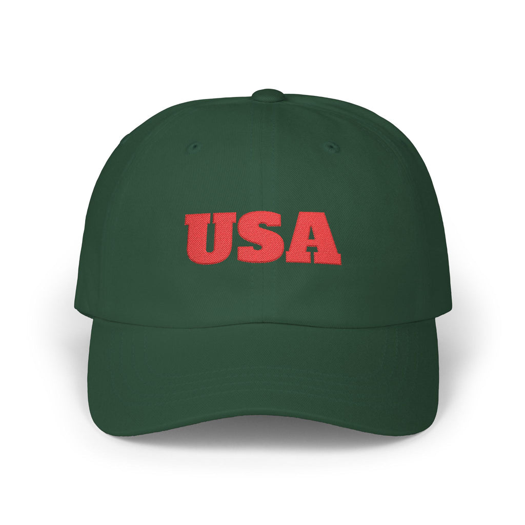 USA Embroidered Dad Cap — Classic Patriotic Baseball Hat