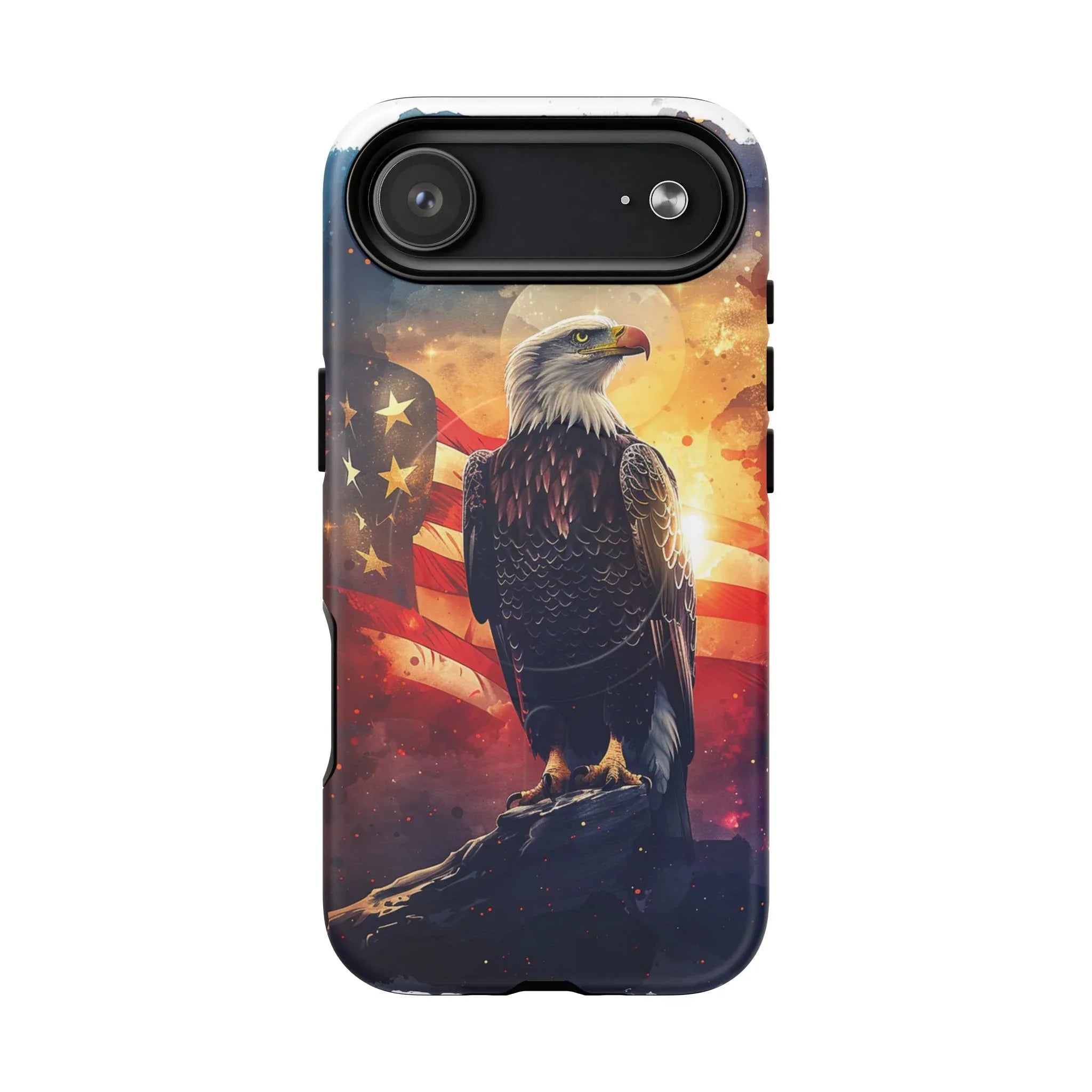 Patriotic Eagle Magnetic Phone Case, Tough Phone Covers, Americana Gifts, Unique Cell Phone Case, Fourth of July, Veterans Day - 250 USA Celebration