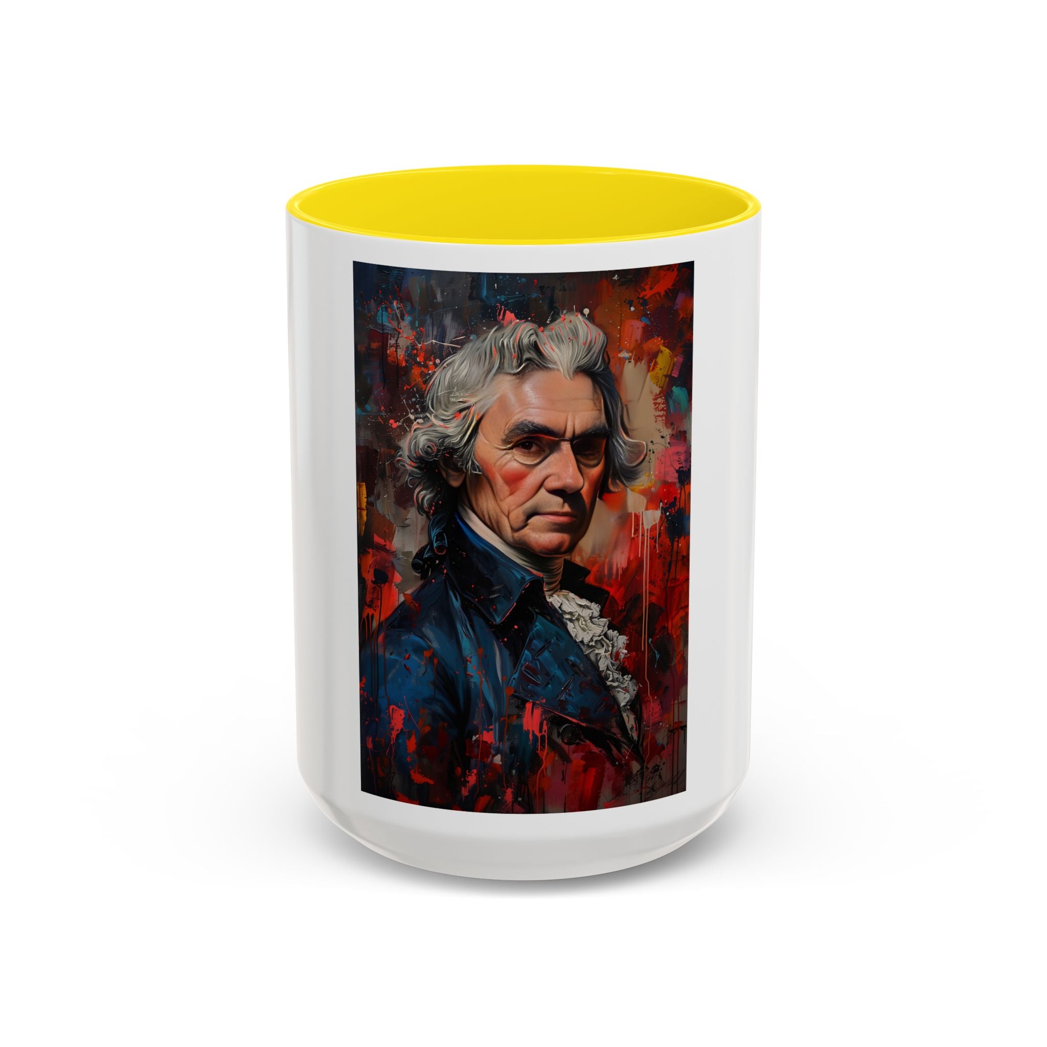 Thomas Jefferson Portrait Art Coffee Mug — Vintage Style Accent Mug