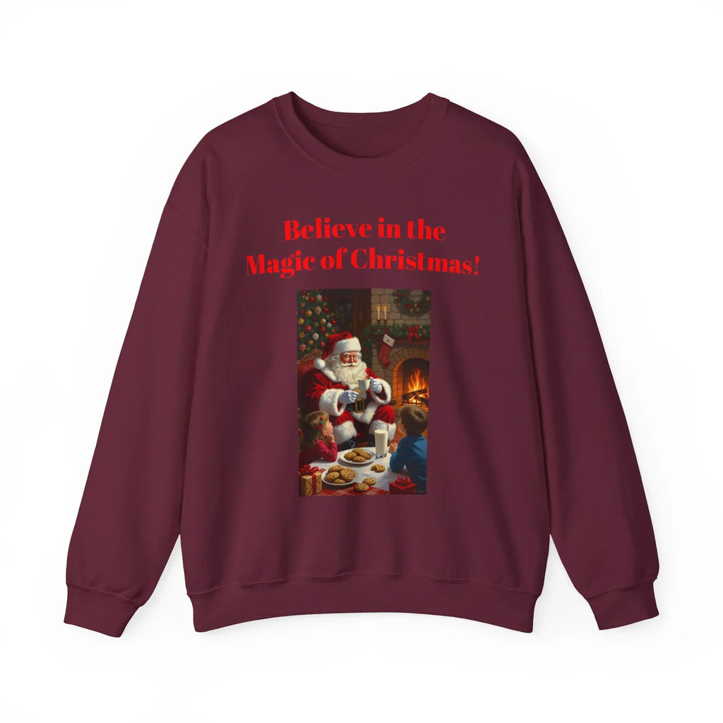 Christmas Magic Sweatshirt, Holiday Crewneck, Cozy Winter Apparel, Unisex Gift for Christmas, Believe in the Magic of Christmas! - 250 USA Celebration