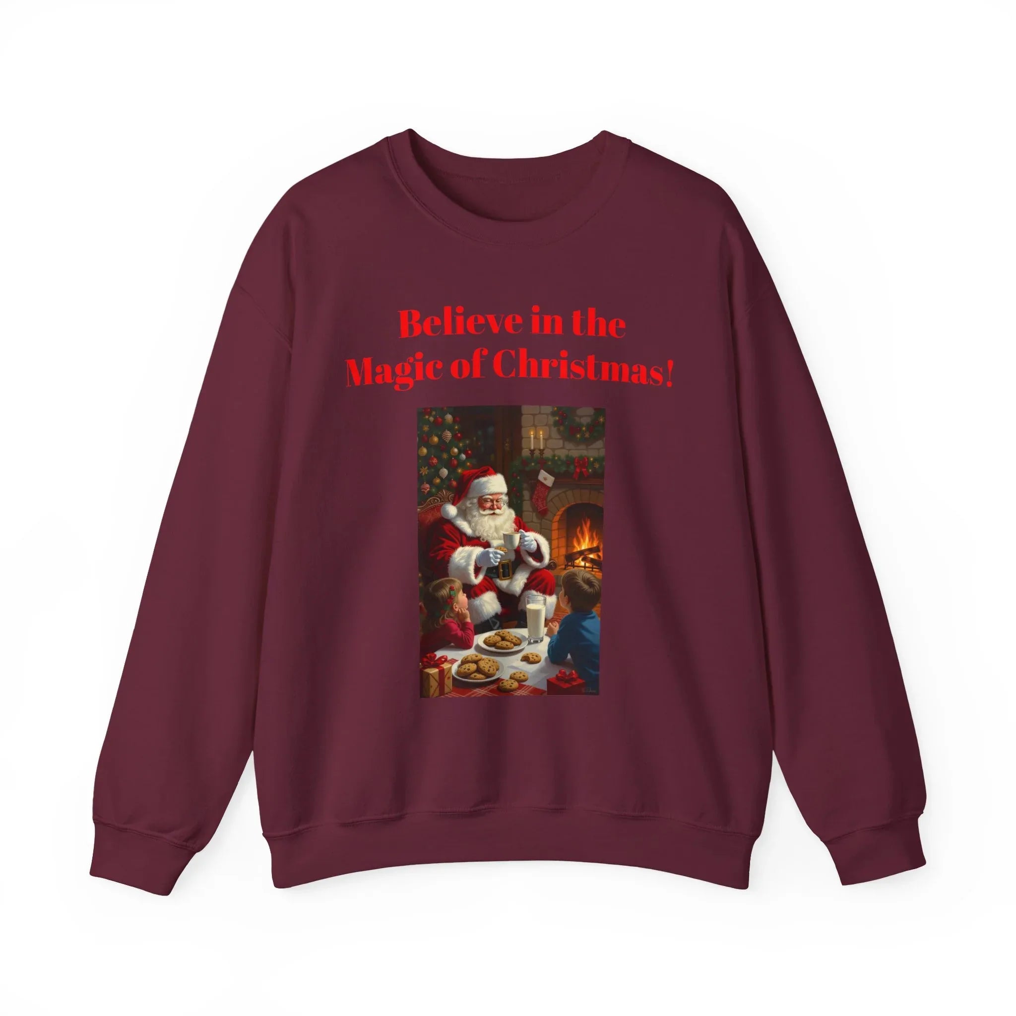Christmas Magic Sweatshirt, Holiday Crewneck, Cozy Winter Apparel, Unisex Gift for Christmas, Believe in the Magic of Christmas! - 250 USA Celebration
