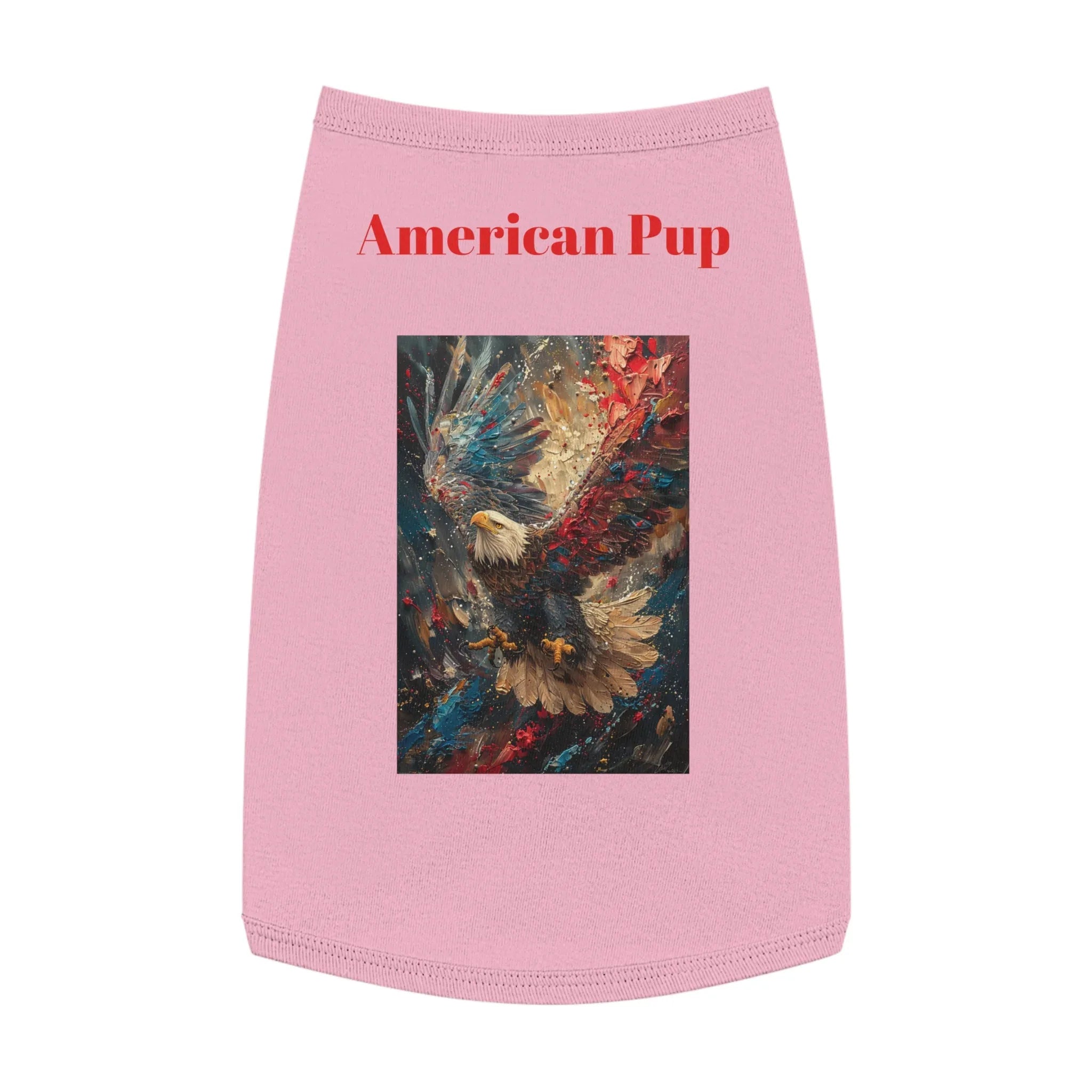 Patriotic Pup Pet Tank Top | American Eagle Art, Red White Blue - 250 USA Celebration