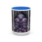 Purple Axolotl Trio Mug | Cute Amphibian Art Ceramic Coffee Cup - 250 USA Celebration