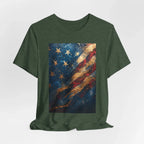 Patriotic Short Sleeve Tee, Unisex Casual Wear, Fourth of July Shirt, Independence Day Gift, Amercan Flag T-Shirt - 250 USA Celebration