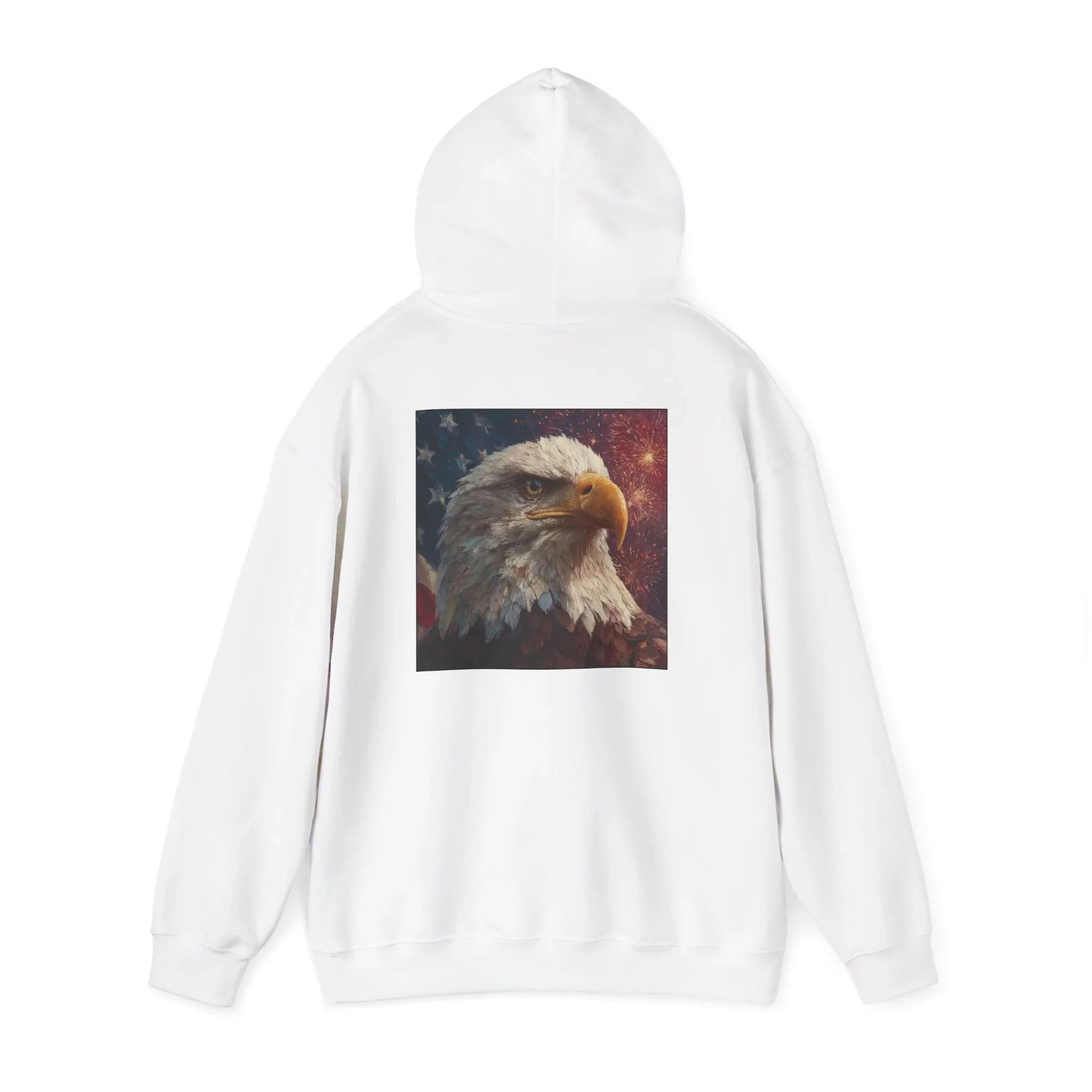 Patriotic American Hooded Sweatshirt, USA Graphic Tees, Flag T-Shirts, Independence Day Apparel, Funny Patriotic Shirts, Custom American Tee - 250 USA Celebration