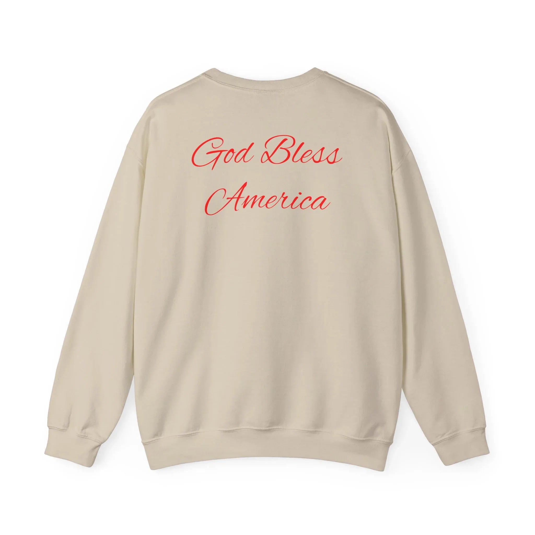 God Bless America Eagle Artwork crewneck sweatshirt | Patriotic eagle collage - 250 USA Celebration