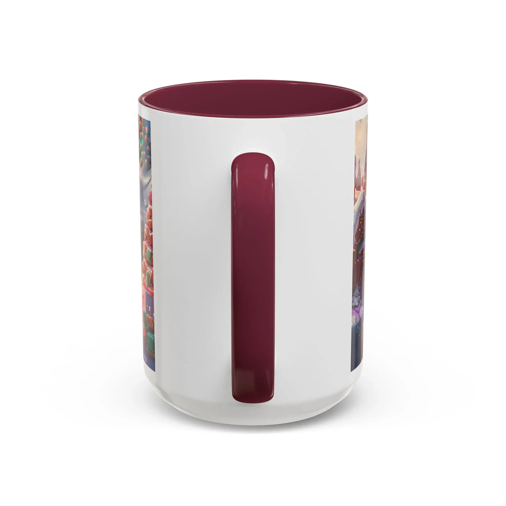 Festive Santa in Candy Wonderland mug | Holiday Christmas ceramic mug - 250 USA Celebration