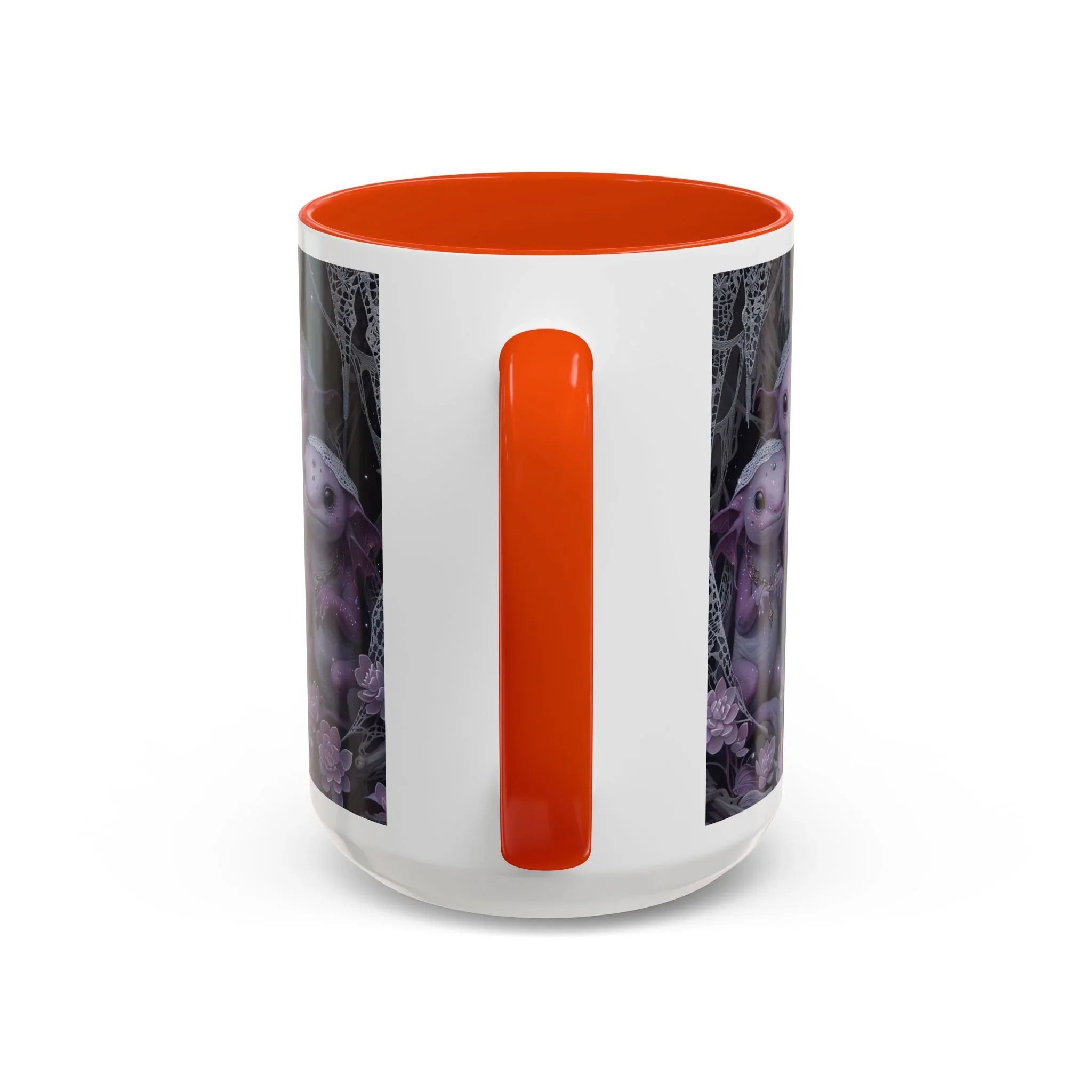 Purple Axolotl Trio Mug | Cute Amphibian Art Ceramic Coffee Cup - 250 USA Celebration