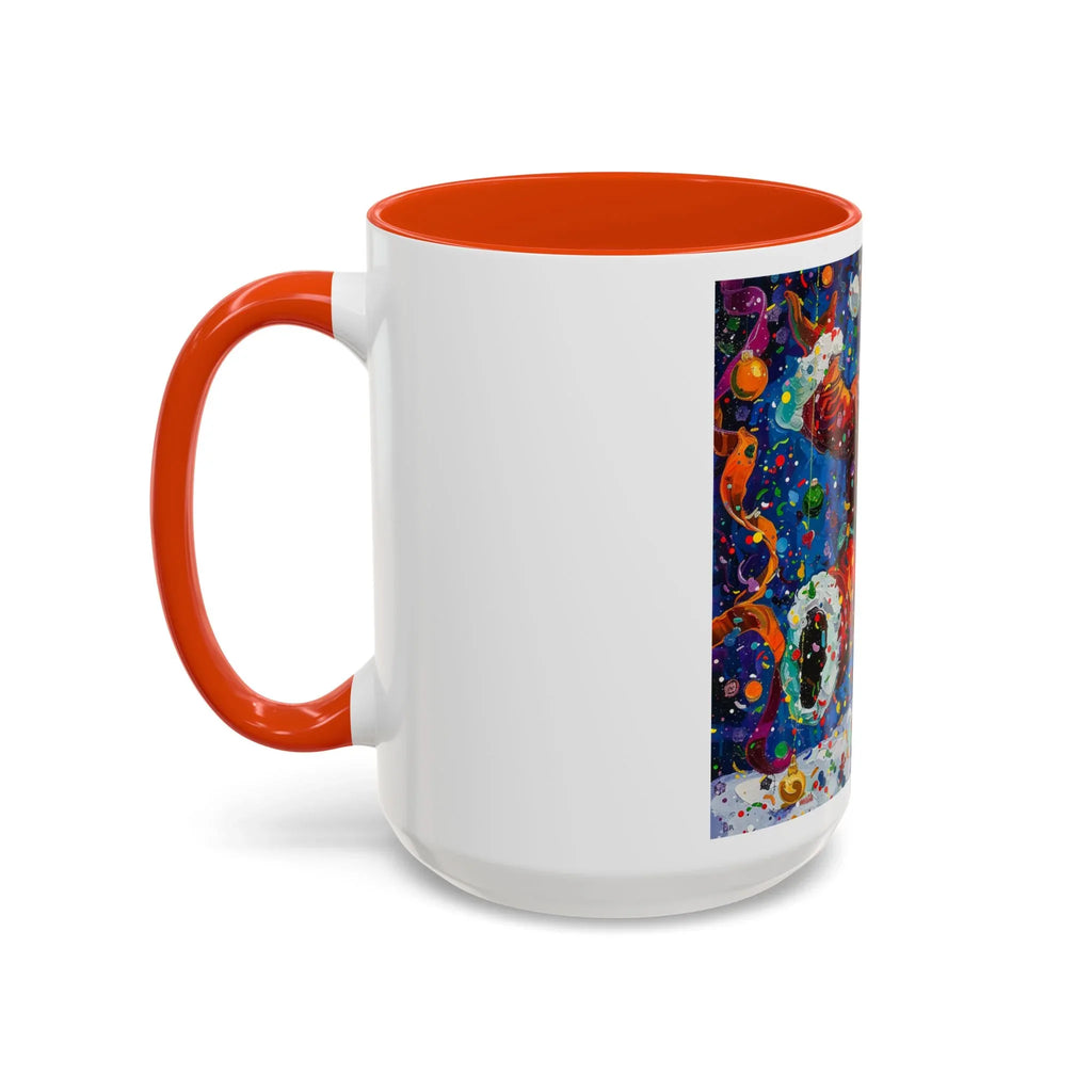 Colorful Mugs (11oz, 15oz) Santa Claus Coffee Cup, Santa Claus Coffee Mug - 250 USA Celebration