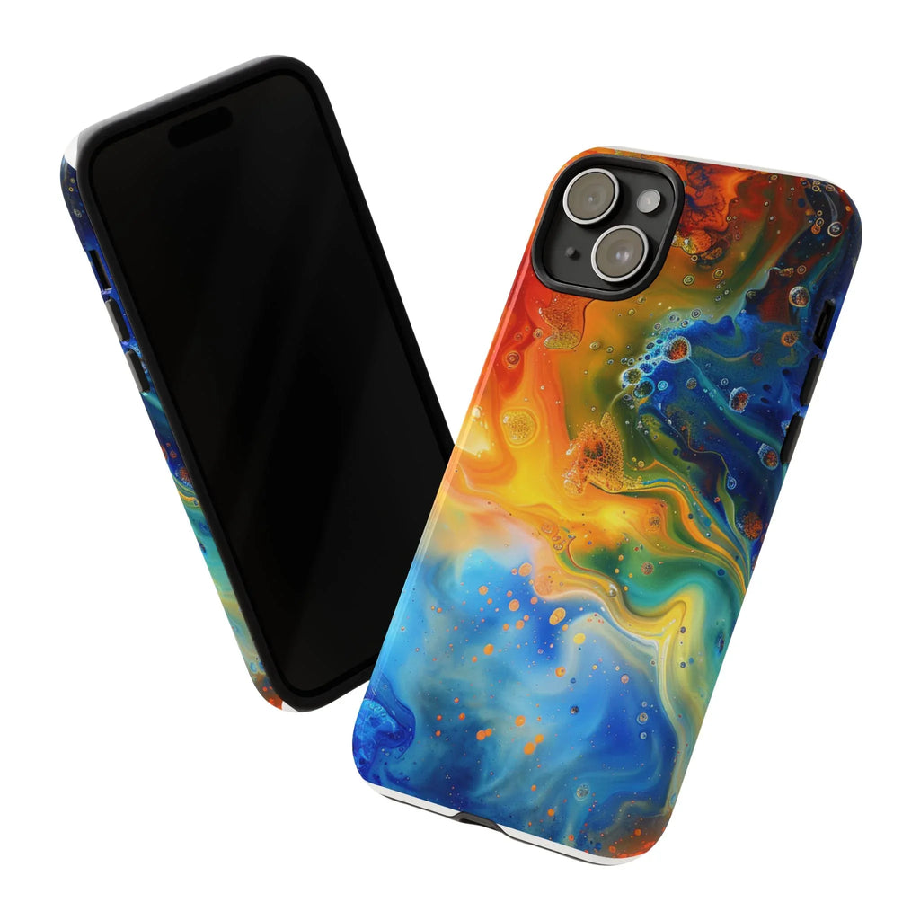 Abstract Colorful Swirl Phone Case | Tough Protective iPhone Cover - 250 USA Celebration