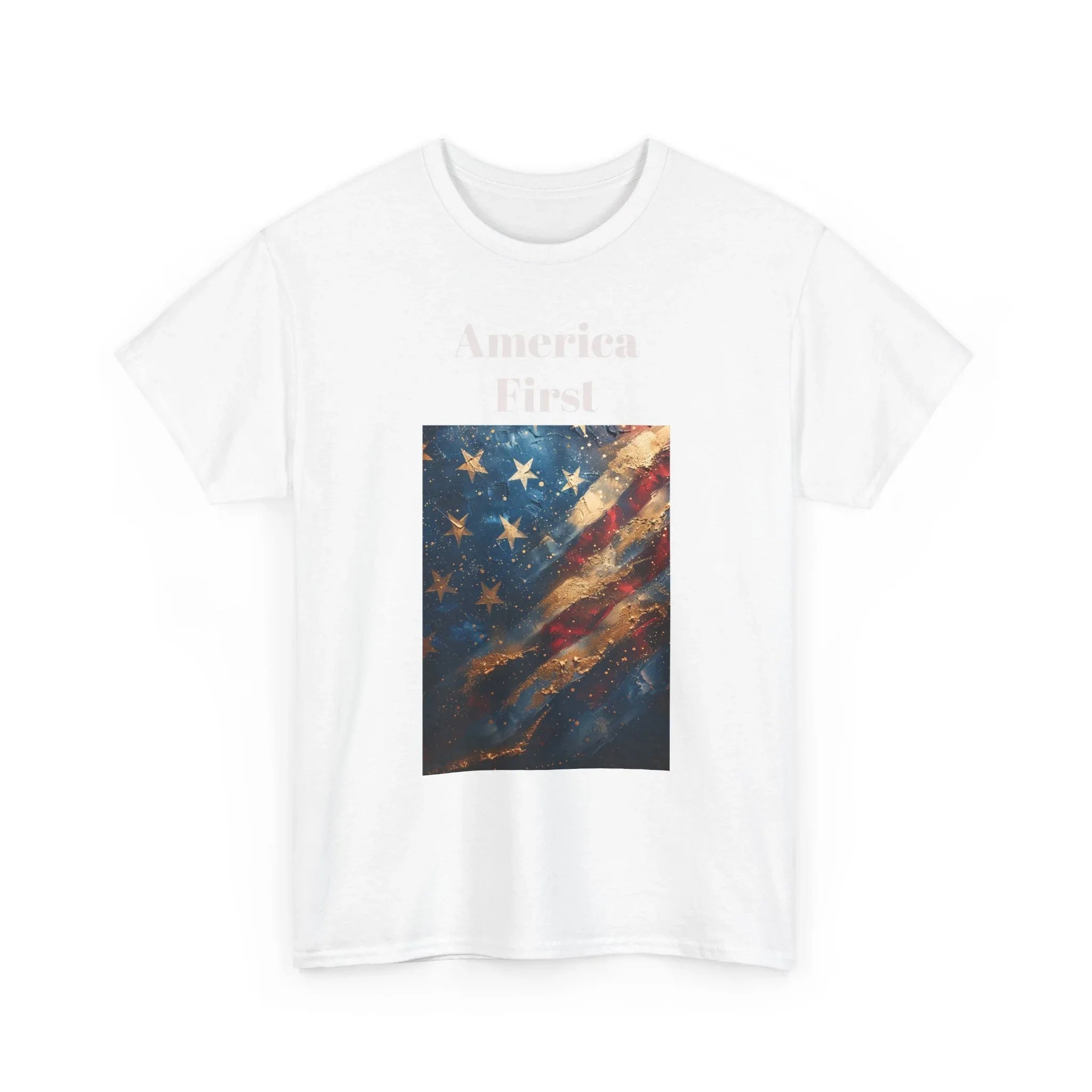 Vintage American Flag Tee, Patriotic Apparel, Independence Day Shirt, Unisex Cotton T-Shirt, Memorial Day Gift, America First Design - 250 USA Celebration