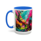 Abstract Colorful Brushstroke Mug | 11oz 15oz Ceramic - 250 USA Celebration