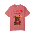 Cute French Bulldog Puppy Holding Red Heart T-shirt | Dog Lover Cartoon - 250 USA Celebration
